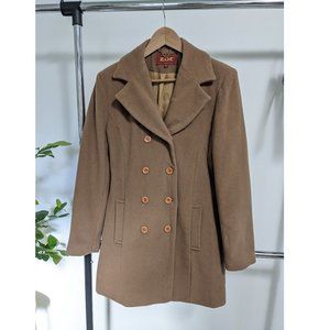 Zoe - coat - Beige and dark grey - double breasted coat